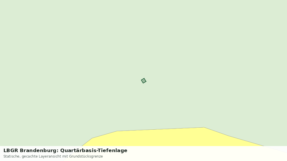 Statische Kartenansicht: LBGR Brandenburg: Quartärbasis-Tiefenlage