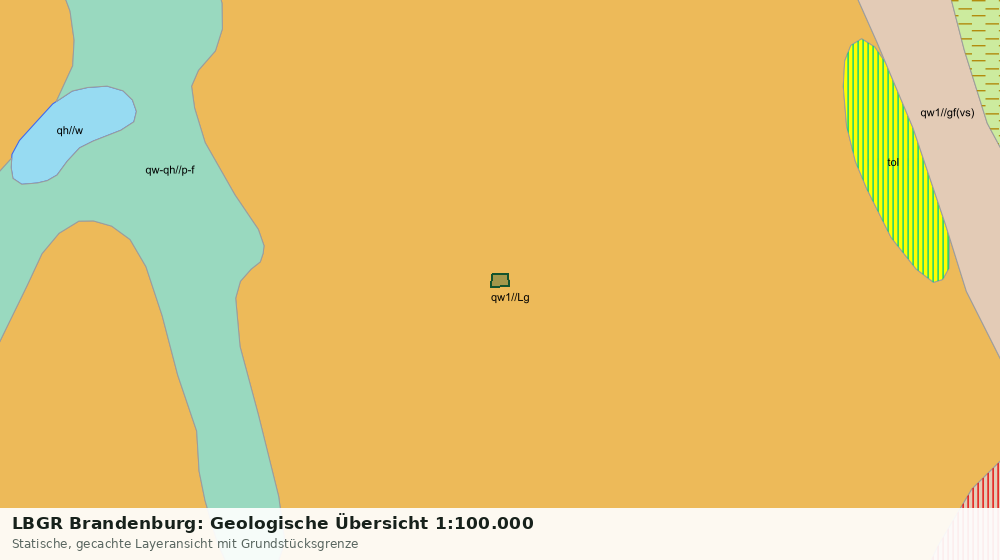 Statische Kartenansicht: LBGR Brandenburg: Geologische Übersicht 1:100.000