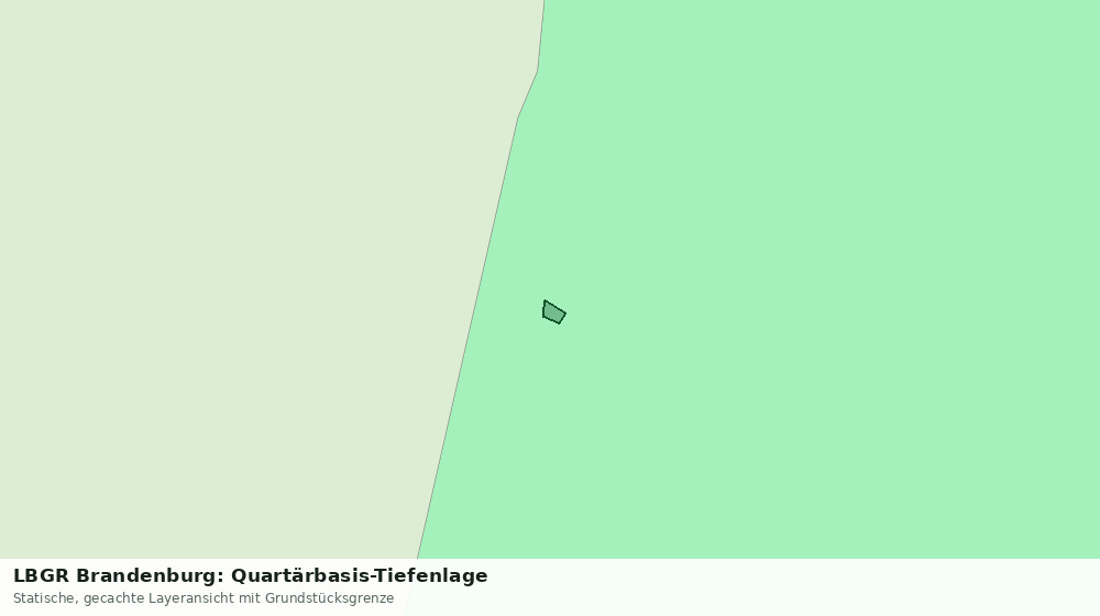 Statische Kartenansicht: LBGR Brandenburg: Quartärbasis-Tiefenlage