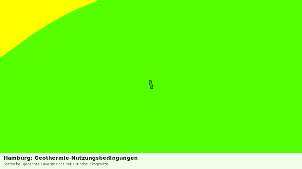 Statische Kartenansicht: Hamburg: Geothermie-Nutzungsbedingungen