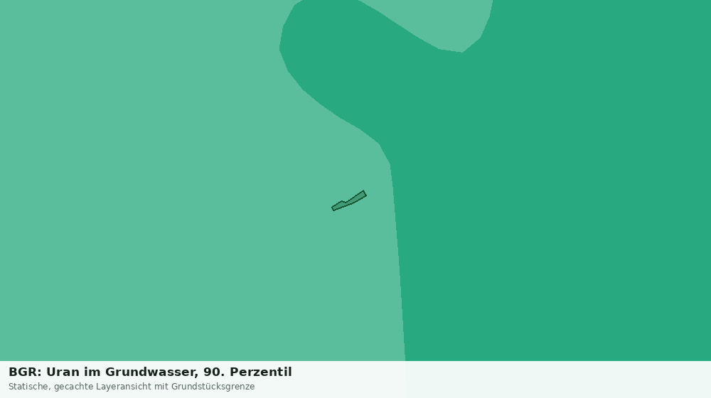 Statische Kartenansicht: BGR: Uran im Grundwasser, 90. Perzentil