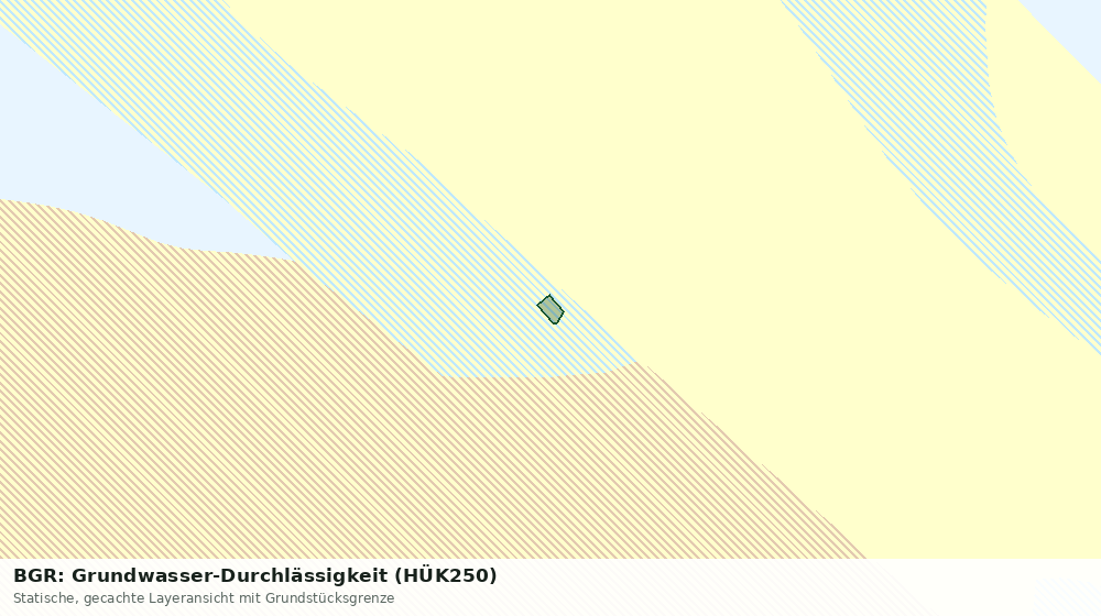 Statische Kartenansicht: BGR: Grundwasser-Durchlässigkeit (HÜK250)