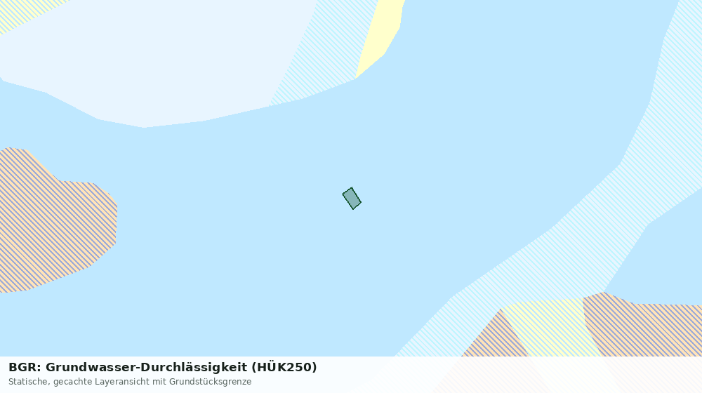 Statische Kartenansicht: BGR: Grundwasser-Durchlässigkeit (HÜK250)