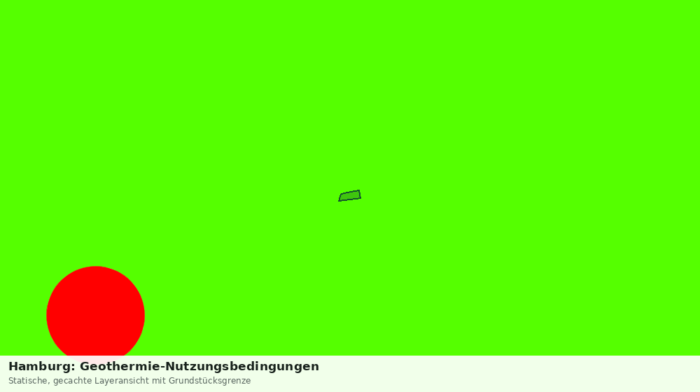 Statische Kartenansicht: Hamburg: Geothermie-Nutzungsbedingungen