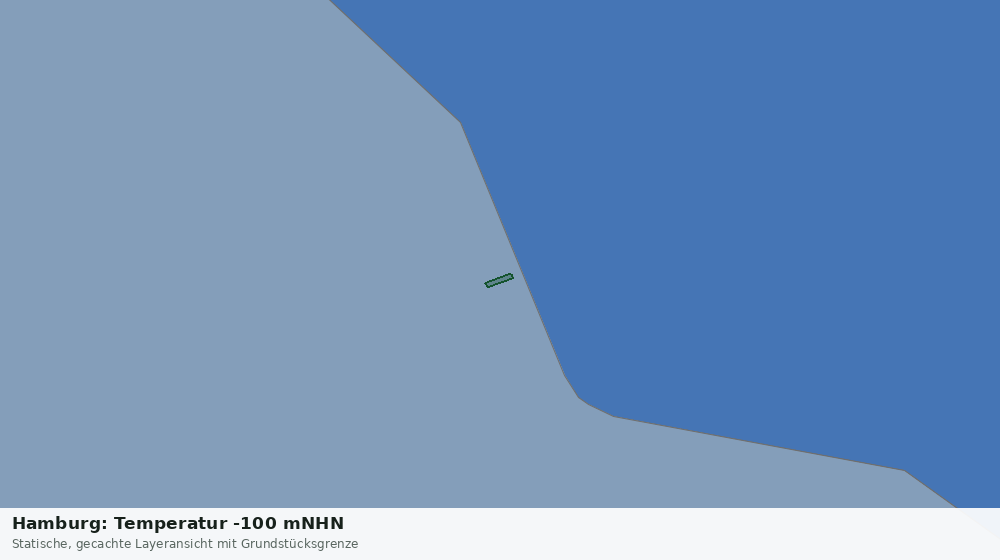 Statische Kartenansicht: Hamburg: Temperatur -100 mNHN