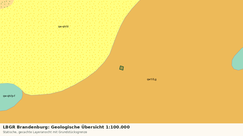 Statische Kartenansicht: LBGR Brandenburg: Geologische Übersicht 1:100.000