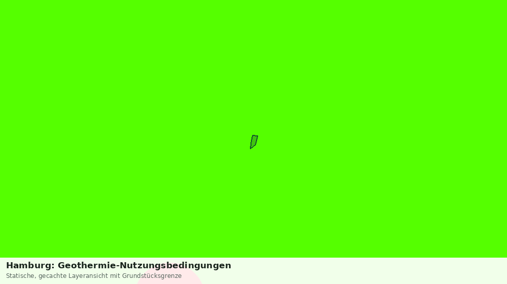 Statische Kartenansicht: Hamburg: Geothermie-Nutzungsbedingungen