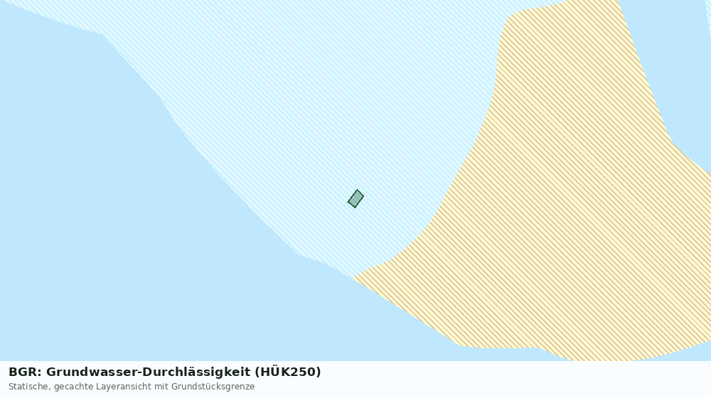 Statische Kartenansicht: BGR: Grundwasser-Durchlässigkeit (HÜK250)