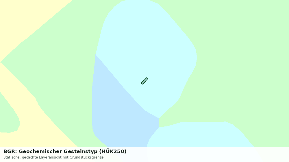 Statische Kartenansicht: BGR: Geochemischer Gesteinstyp (HÜK250)