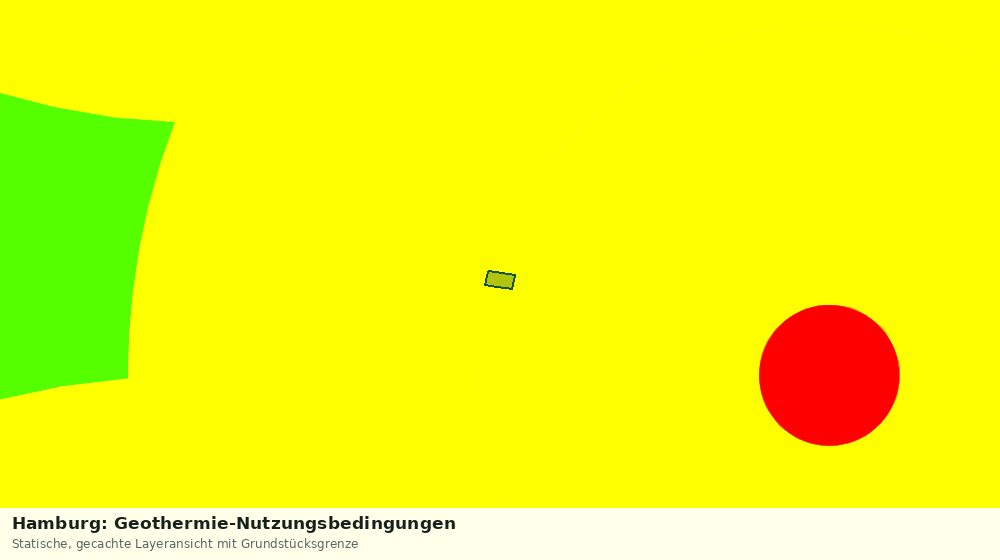 Statische Kartenansicht: Hamburg: Geothermie-Nutzungsbedingungen