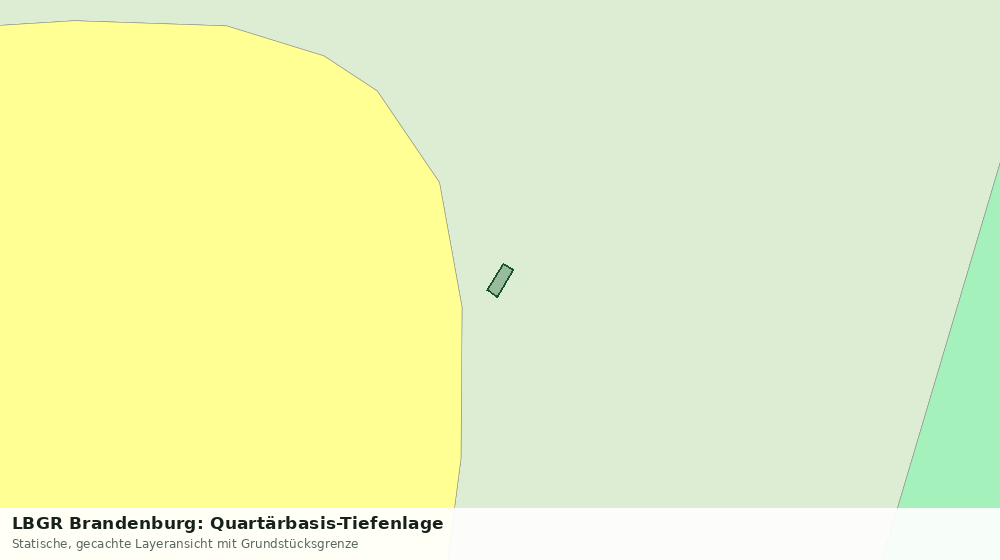 Statische Kartenansicht: LBGR Brandenburg: Quartärbasis-Tiefenlage