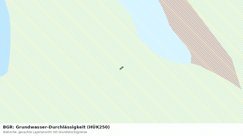 Statische Kartenansicht: BGR: Grundwasser-Durchlässigkeit (HÜK250)