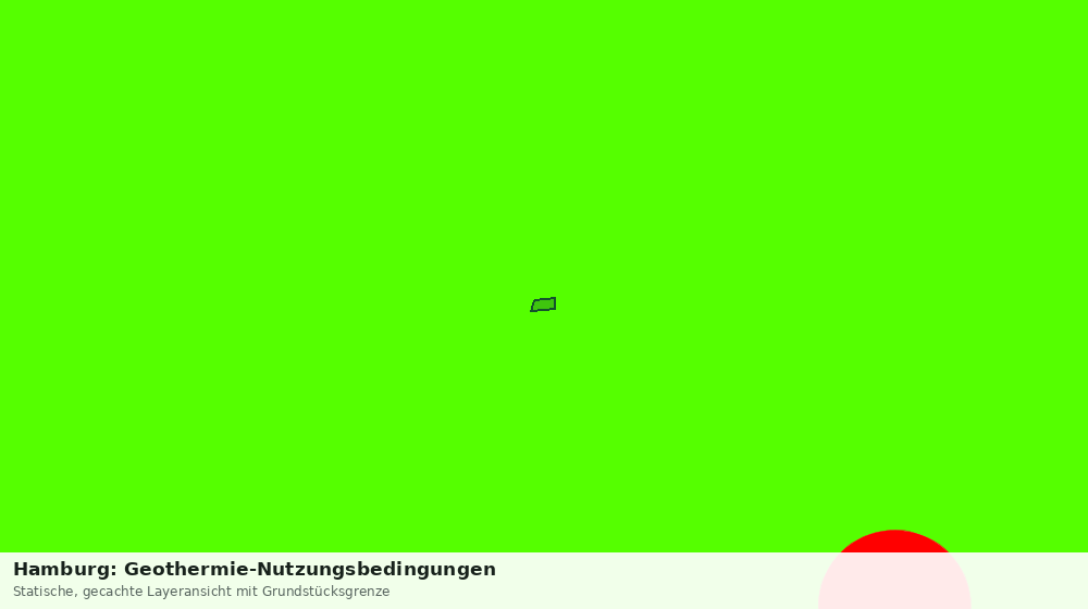 Statische Kartenansicht: Hamburg: Geothermie-Nutzungsbedingungen