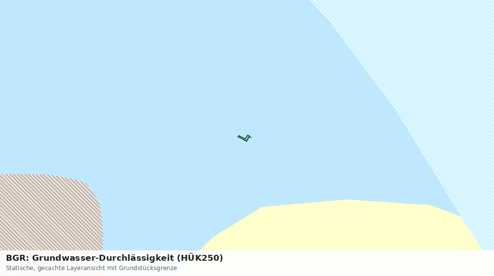 Statische Kartenansicht: BGR: Grundwasser-Durchlässigkeit (HÜK250)