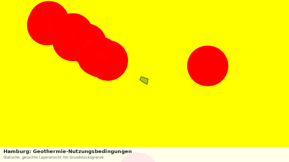 Statische Kartenansicht: Hamburg: Geothermie-Nutzungsbedingungen