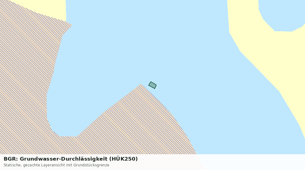 Statische Kartenansicht: BGR: Grundwasser-Durchlässigkeit (HÜK250)