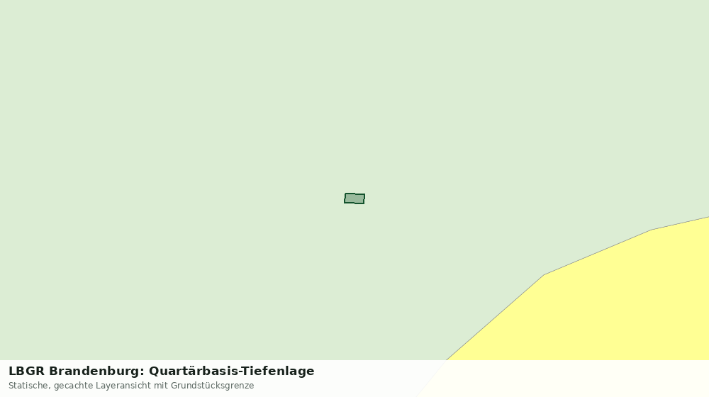 Statische Kartenansicht: LBGR Brandenburg: Quartärbasis-Tiefenlage