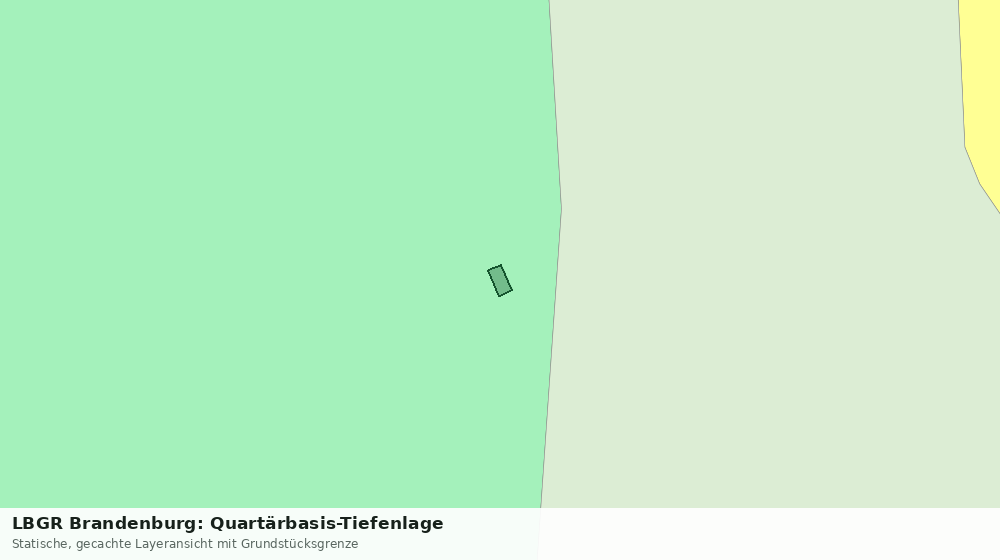 Statische Kartenansicht: LBGR Brandenburg: Quartärbasis-Tiefenlage