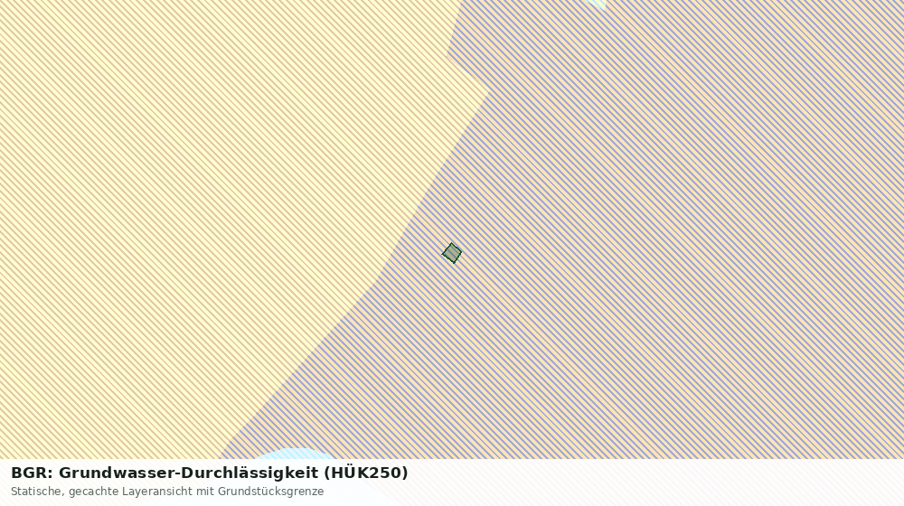 Statische Kartenansicht: BGR: Grundwasser-Durchlässigkeit (HÜK250)