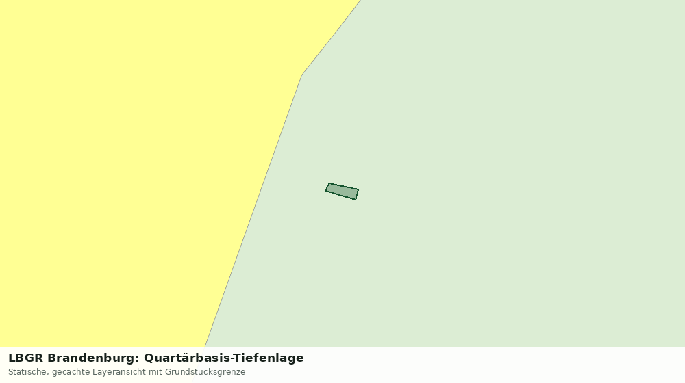 Statische Kartenansicht: LBGR Brandenburg: Quartärbasis-Tiefenlage