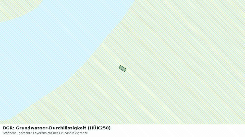 Statische Kartenansicht: BGR: Grundwasser-Durchlässigkeit (HÜK250)