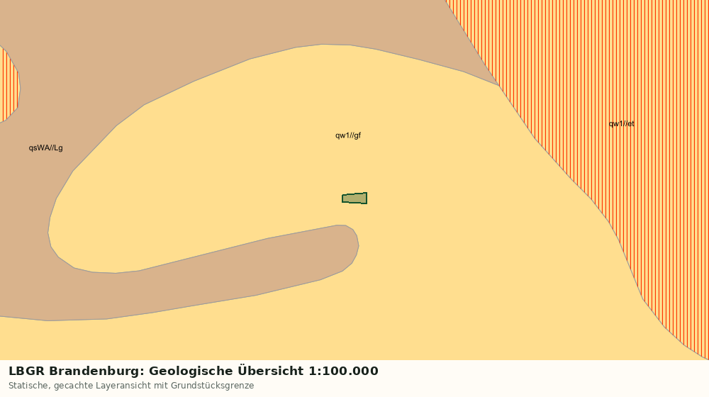 Statische Kartenansicht: LBGR Brandenburg: Geologische Übersicht 1:100.000