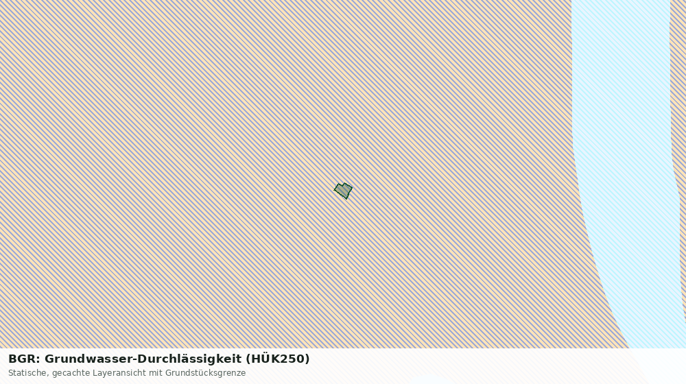 Statische Kartenansicht: BGR: Grundwasser-Durchlässigkeit (HÜK250)