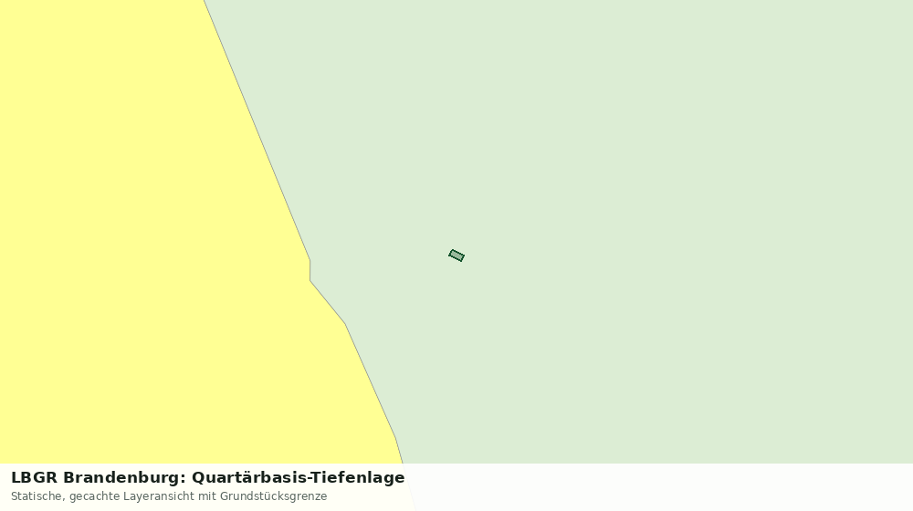 Statische Kartenansicht: LBGR Brandenburg: Quartärbasis-Tiefenlage