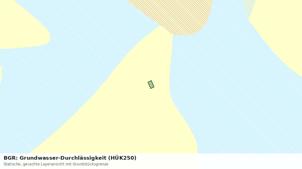 Statische Kartenansicht: BGR: Grundwasser-Durchlässigkeit (HÜK250)