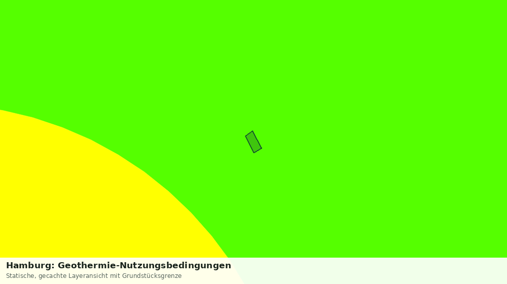 Statische Kartenansicht: Hamburg: Geothermie-Nutzungsbedingungen