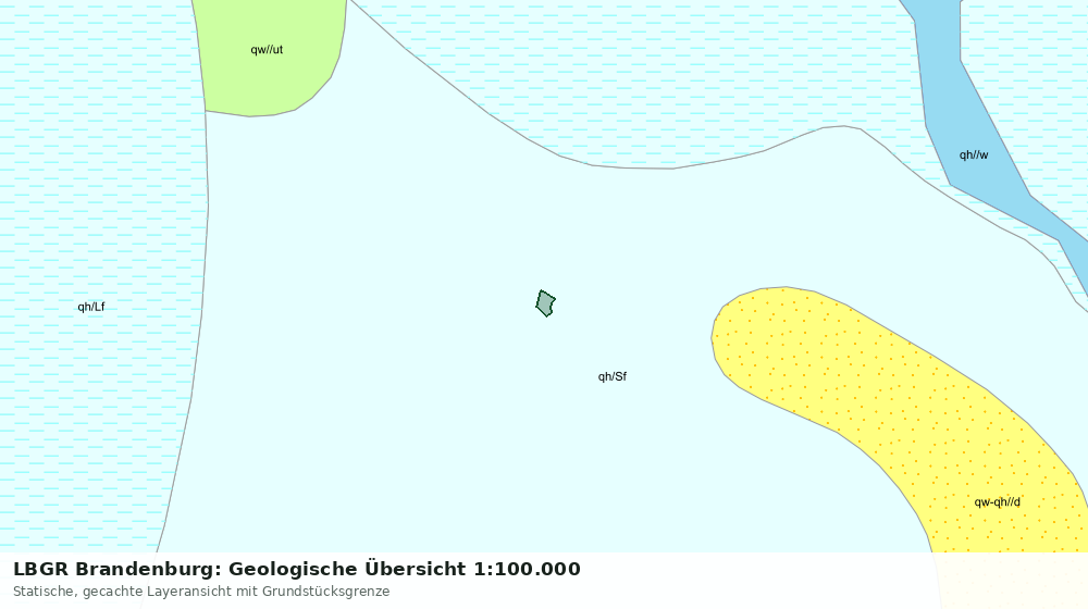 Statische Kartenansicht: LBGR Brandenburg: Geologische Übersicht 1:100.000