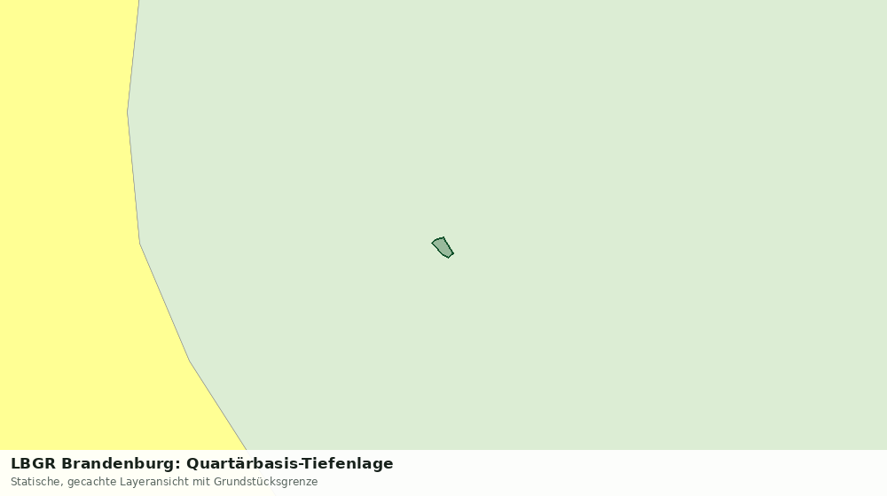 Statische Kartenansicht: LBGR Brandenburg: Quartärbasis-Tiefenlage