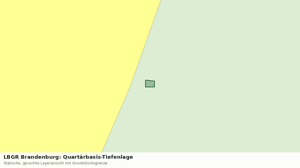 Statische Kartenansicht: LBGR Brandenburg: Quartärbasis-Tiefenlage