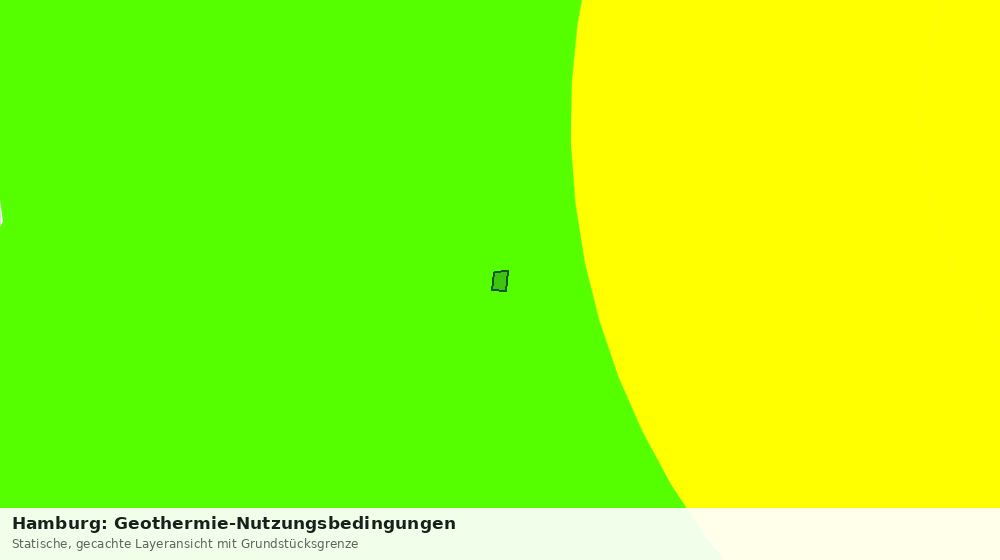 Statische Kartenansicht: Hamburg: Geothermie-Nutzungsbedingungen