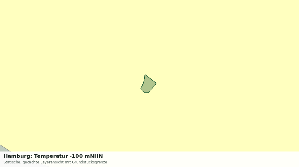Statische Kartenansicht: Hamburg: Temperatur -100 mNHN