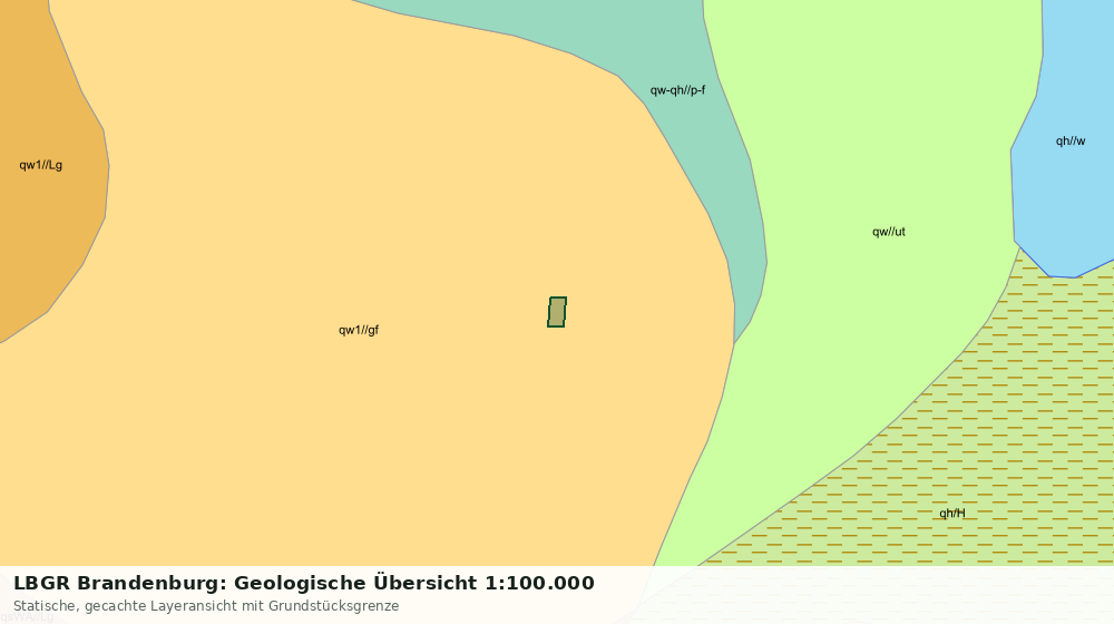 Statische Kartenansicht: LBGR Brandenburg: Geologische Übersicht 1:100.000