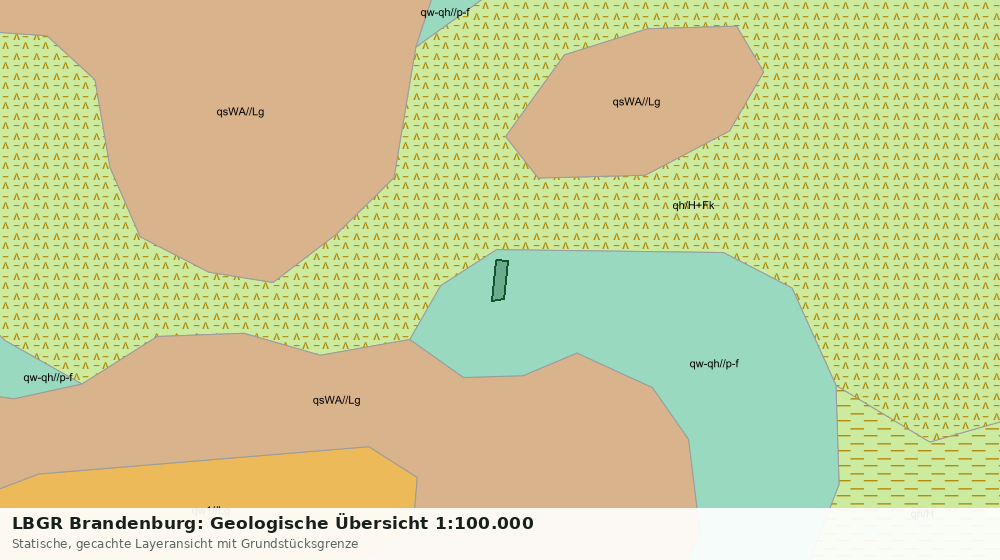 Statische Kartenansicht: LBGR Brandenburg: Geologische Übersicht 1:100.000