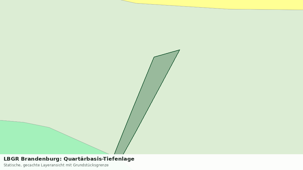 Statische Kartenansicht: LBGR Brandenburg: Quartärbasis-Tiefenlage