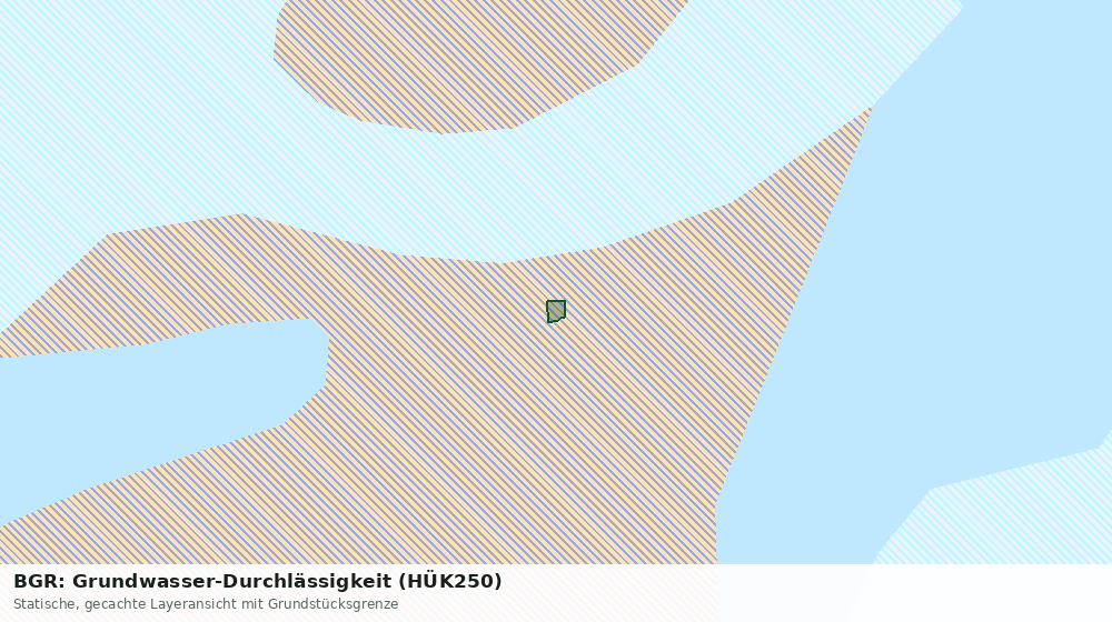 Statische Kartenansicht: BGR: Grundwasser-Durchlässigkeit (HÜK250)
