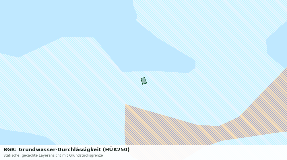 Statische Kartenansicht: BGR: Grundwasser-Durchlässigkeit (HÜK250)