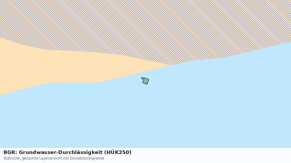 Statische Kartenansicht: BGR: Grundwasser-Durchlässigkeit (HÜK250)