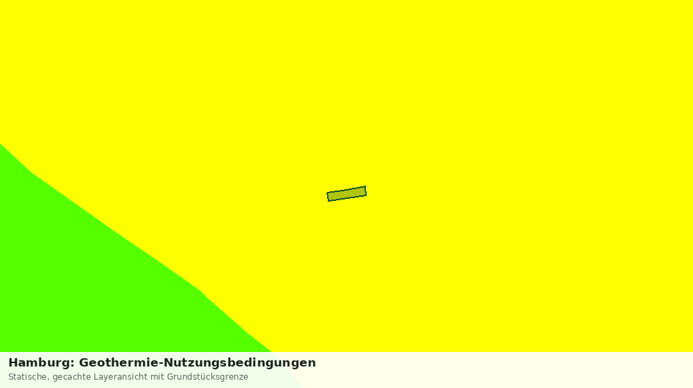 Statische Kartenansicht: Hamburg: Geothermie-Nutzungsbedingungen