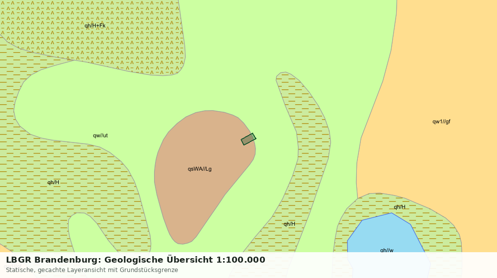 Statische Kartenansicht: LBGR Brandenburg: Geologische Übersicht 1:100.000