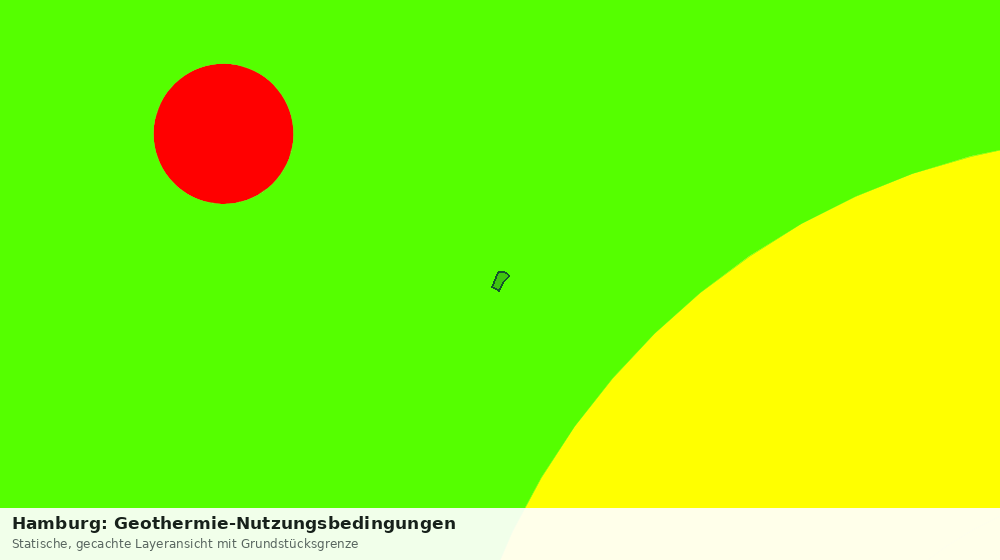 Statische Kartenansicht: Hamburg: Geothermie-Nutzungsbedingungen