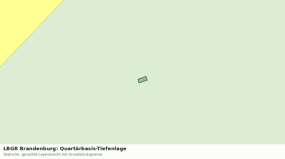 Statische Kartenansicht: LBGR Brandenburg: Quartärbasis-Tiefenlage
