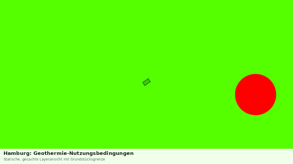 Statische Kartenansicht: Hamburg: Geothermie-Nutzungsbedingungen