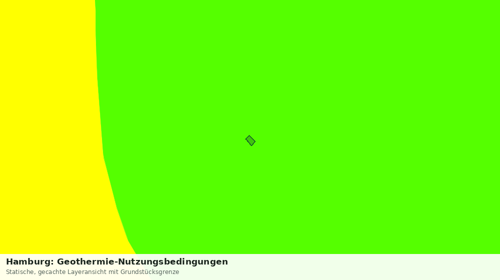 Statische Kartenansicht: Hamburg: Geothermie-Nutzungsbedingungen
