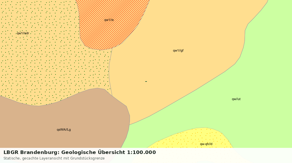 Statische Kartenansicht: LBGR Brandenburg: Geologische Übersicht 1:100.000