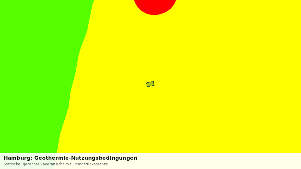 Statische Kartenansicht: Hamburg: Geothermie-Nutzungsbedingungen