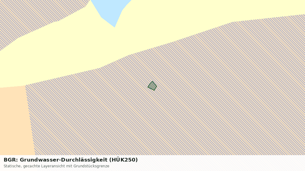 Statische Kartenansicht: BGR: Grundwasser-Durchlässigkeit (HÜK250)